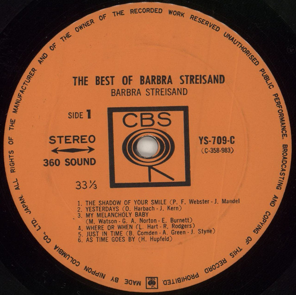 Barbra Streisand The Best Of Barbra Streisand + obi Japanese vinyl LP album (LP record) BARLPTH653172