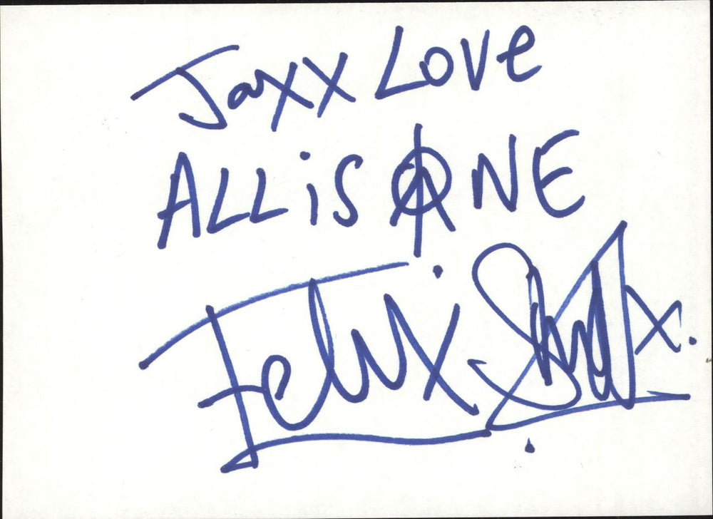 Basement Jaxx Autographs UK memorabilia AUTOGRAPHS