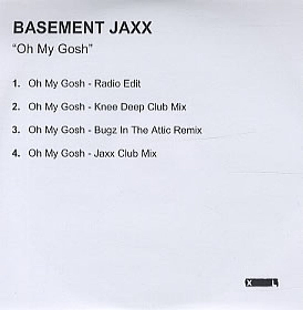 Basement Jaxx Oh My Gosh UK CD-R acetate CD-R ACETATE