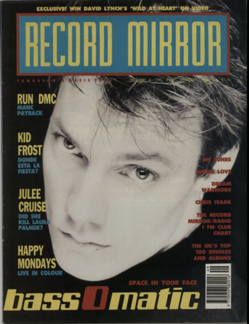 Bassomatic Record Mirror UK magazine DECEMBER 1990