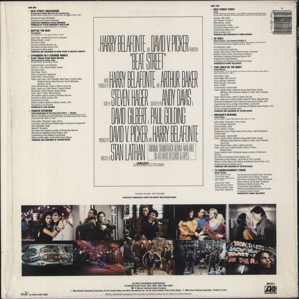 Beat Street (movie) Beat Street - Volume 1 - stickered shrink US vinyl LP album (LP record)