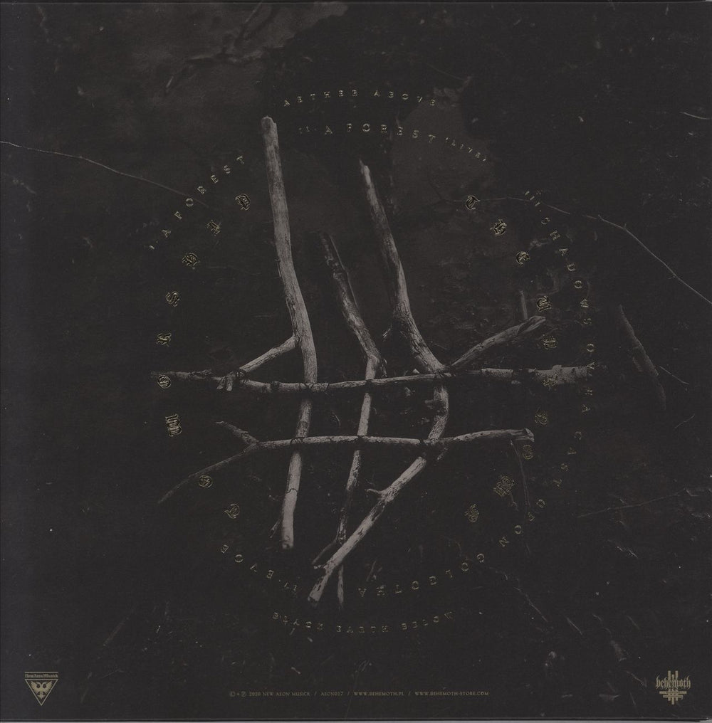 Behemoth A Forest - Forest Green Vinyl + Autographed Insert Polish 12" vinyl single (12 inch record / Maxi-single)