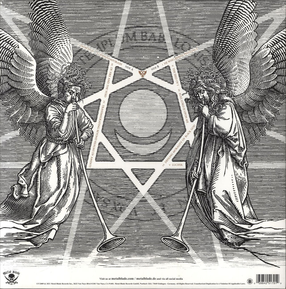 Behemoth Evangelion - Clear & Black Splatter Vinyl  + Poster US vinyl LP album (LP record) 039842517919