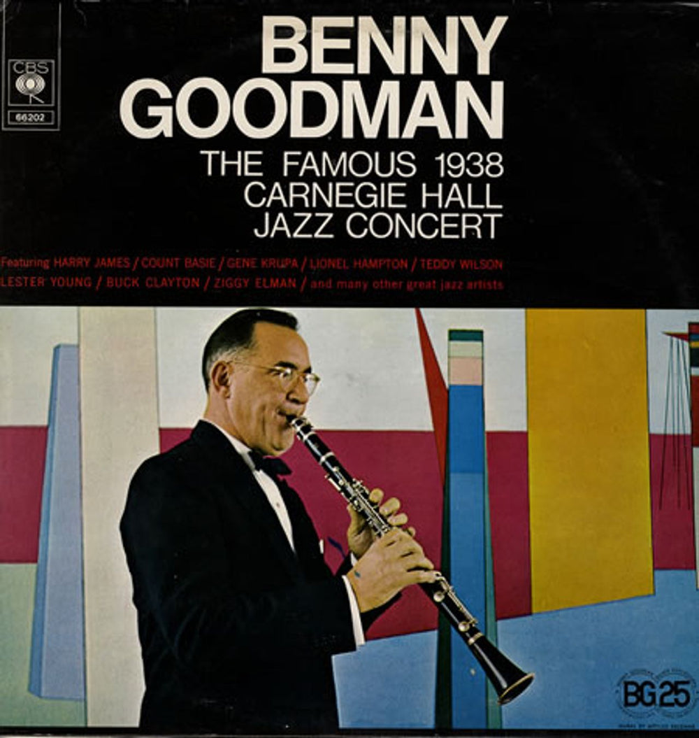 Benny Goodman 1938 Carnegie Hall Jazz Concert - 1956 Sleeve UK 2-LP vinyl record set (Double LP Album) 66202