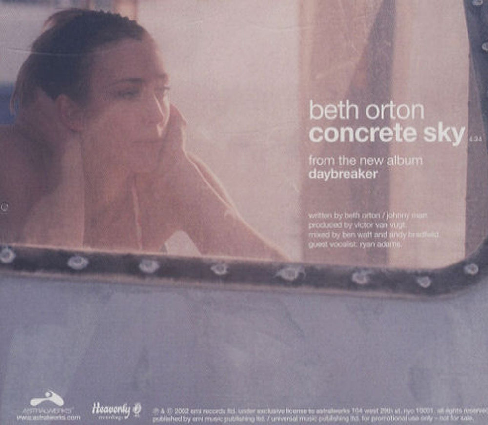 Beth Orton Concrete Sky  US Promo CD single (CD5 / 5") ASW17411