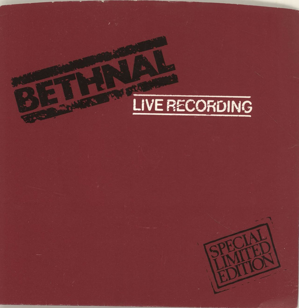 Bethnal Live Recording UK Promo 7" vinyl single (7 inch record / 45) VIOL1