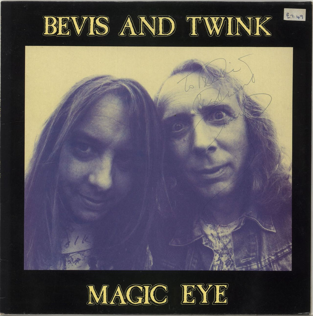 Bevis And Twink Magic Eye - Autographed UK vinyl LP album (LP record) WOO13