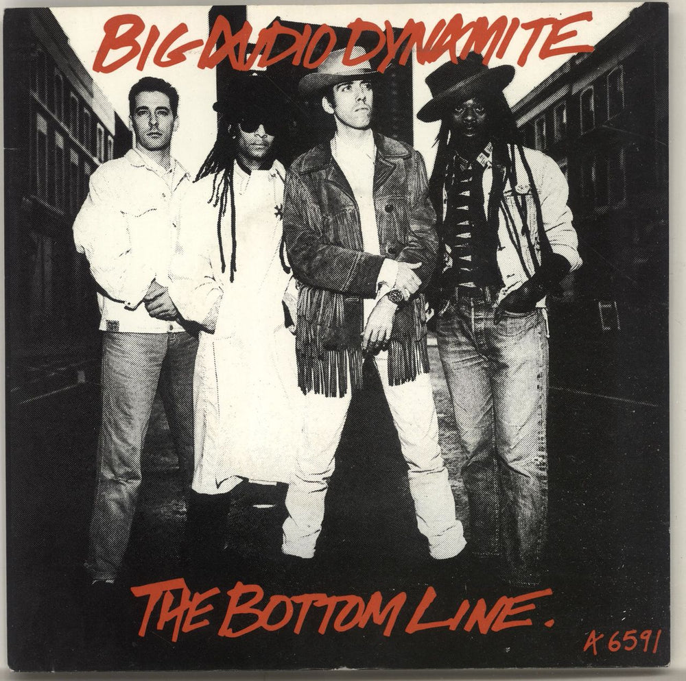 Big Audio Dynamite The Bottom Line UK 7" vinyl single (7 inch record / 45) A6591