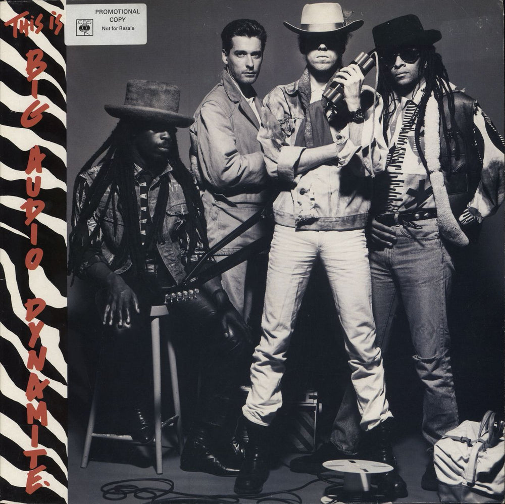 Big Audio Dynamite This Is Big Audio Dynamite - 1st - Promo sticker UK vinyl LP album (LP record) 26714