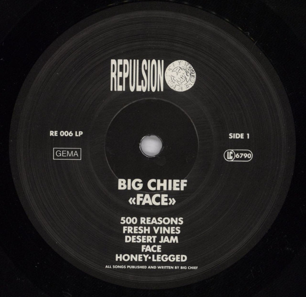 Big Chief Face US vinyl LP album (LP record) BCFLPFA829272