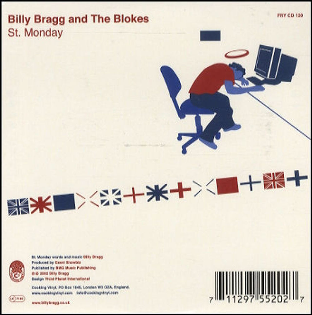 Billy Bragg England, Half English UK CD single (CD5 / 5") FRYCD120