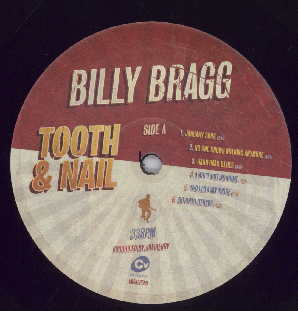 Billy Bragg Tooth & Nail UK vinyl LP album (LP record) BBRLPTO831300