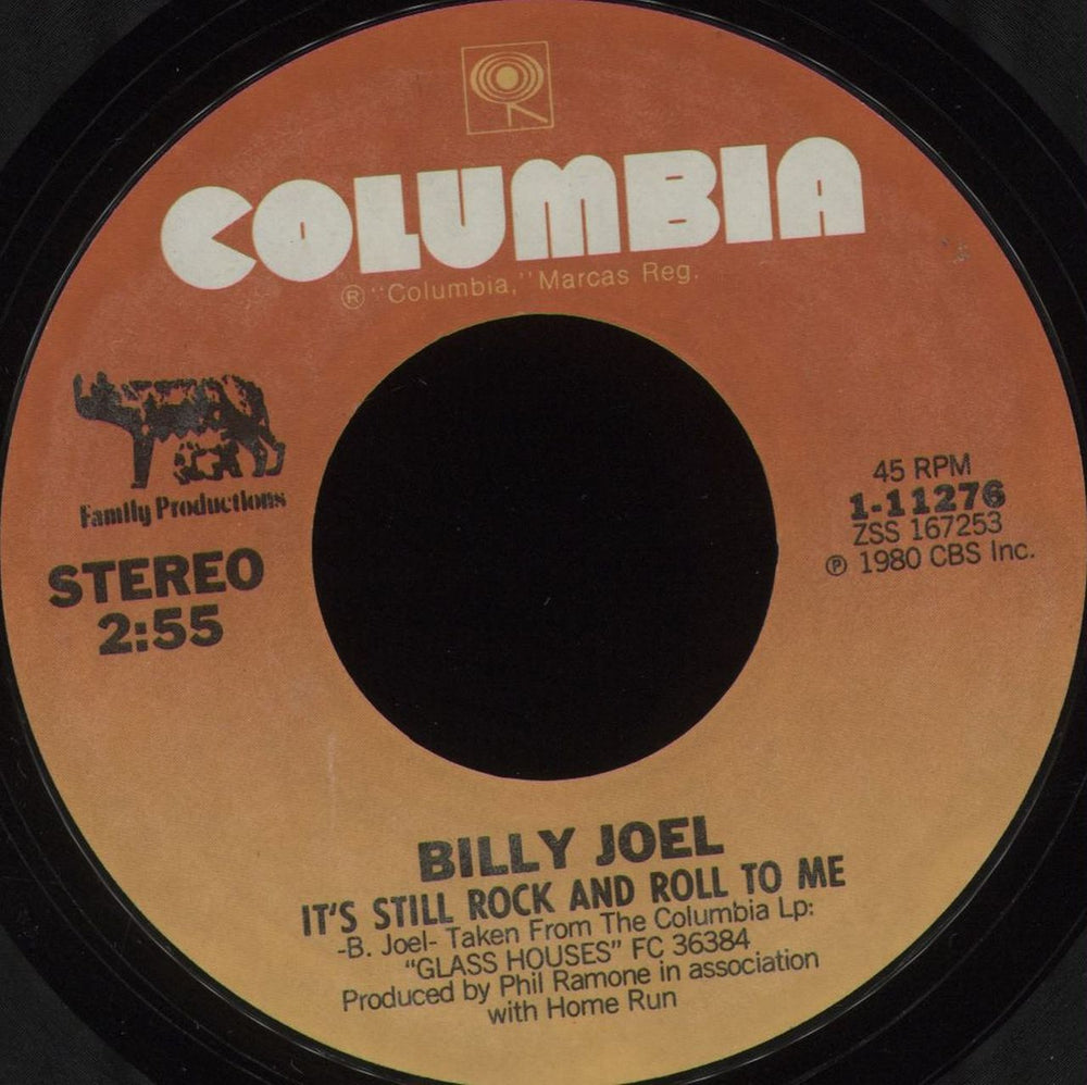 Billy Joel It's Still Rock And Roll To Me US 7" vinyl single (7 inch record / 45) 1-11276