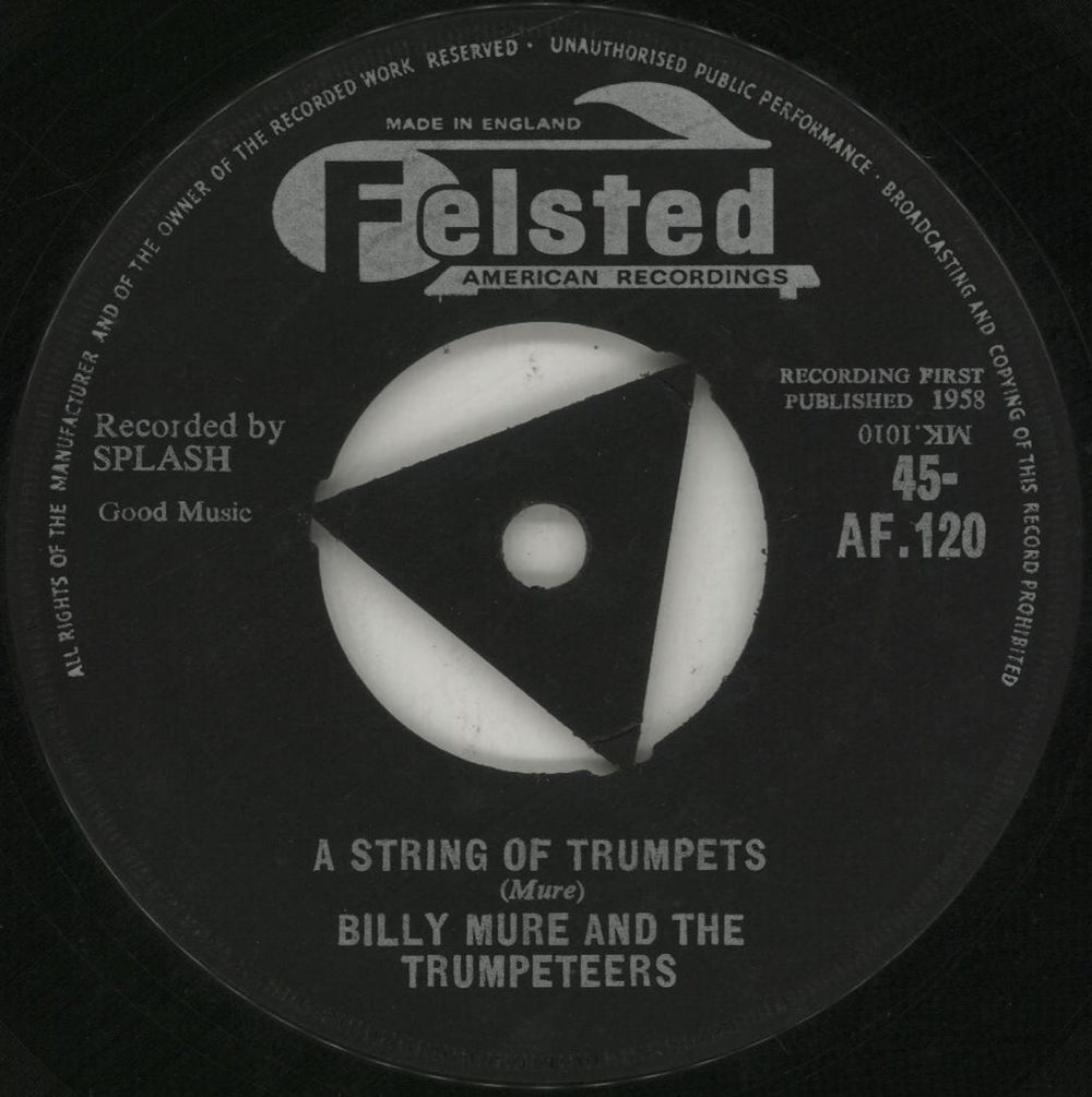 Billy Mure A String Of Trumpets UK 7" vinyl single (7 inch record / 45) 45-AF.120