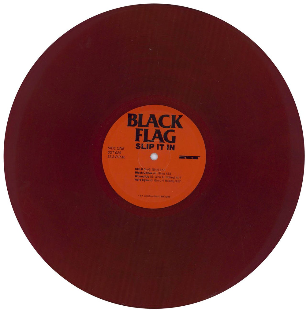 Black Flag Slip It In - Translucent Red Vinyl US vinyl LP album (LP record) BD7LPSL829159