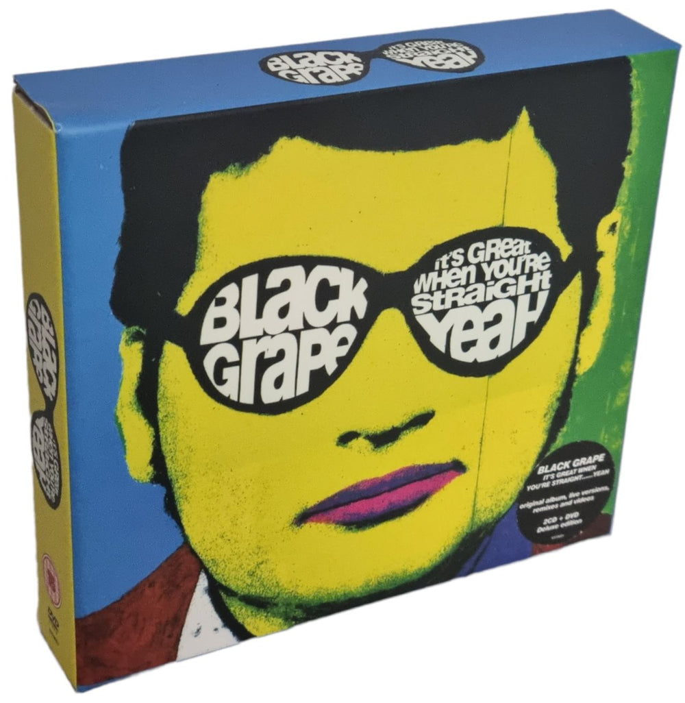 Black Grape It's Great When You're Straight... Yeah - Box Set UK 3-disc CD/DVD Set 5373021