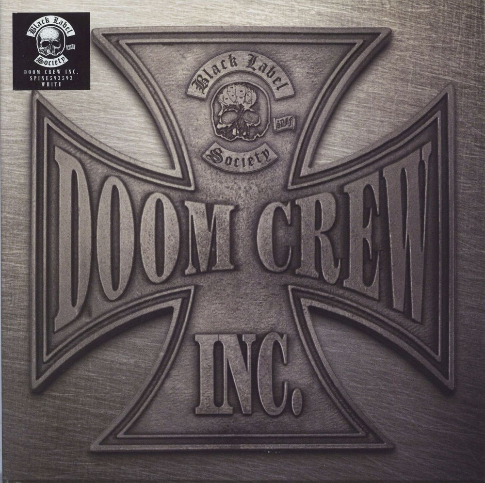 Black Label Society Doom Crew Inc. - White Vinyl UK 2-LP vinyl record set (Double LP Album) SPINE593593