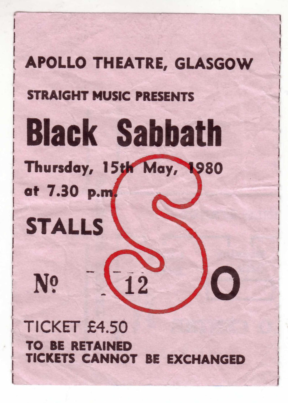 Black Sabbath Heaven And Hell Tour + Ticket Stub UK tour programme BLKTRHE656077