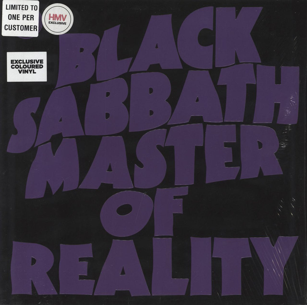 Black Sabbath Master Of Reality - 180gm Purple Vinyl UK vinyl LP album (LP record) BMGRM055LPX