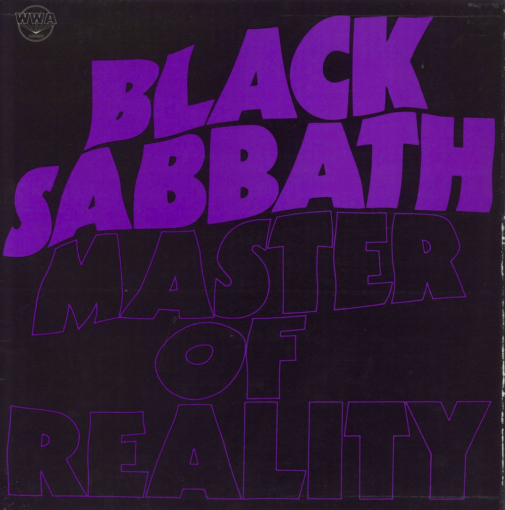 Black Sabbath Master Of Reality UK vinyl LP album (LP record) WWA008