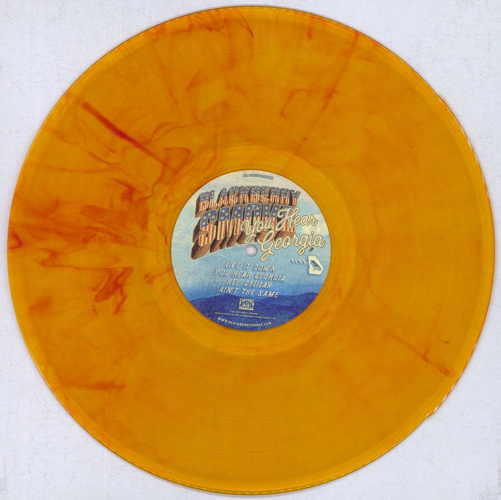 Blackberry Smoke You Hear Georgia - Orange/Red Swirl Vinyl UK 2-LP vinyl record set (Double LP Album) QLD2LYO831565