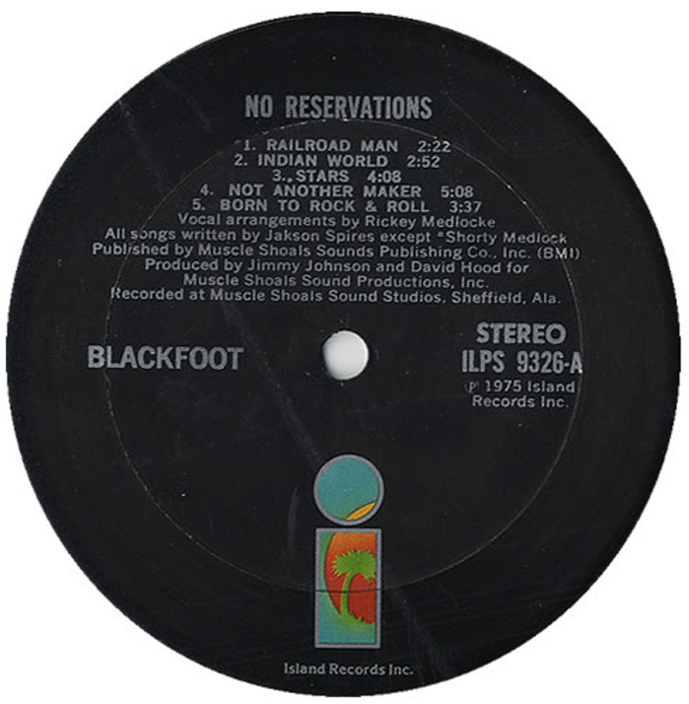 Blackfoot No Reservations US vinyl LP album (LP record) KFOLPNO438453