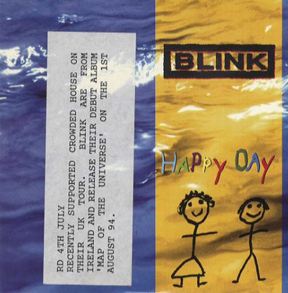 Blink Happy Day UK Promo CD single (CD5 / 5") CDRDJ6385