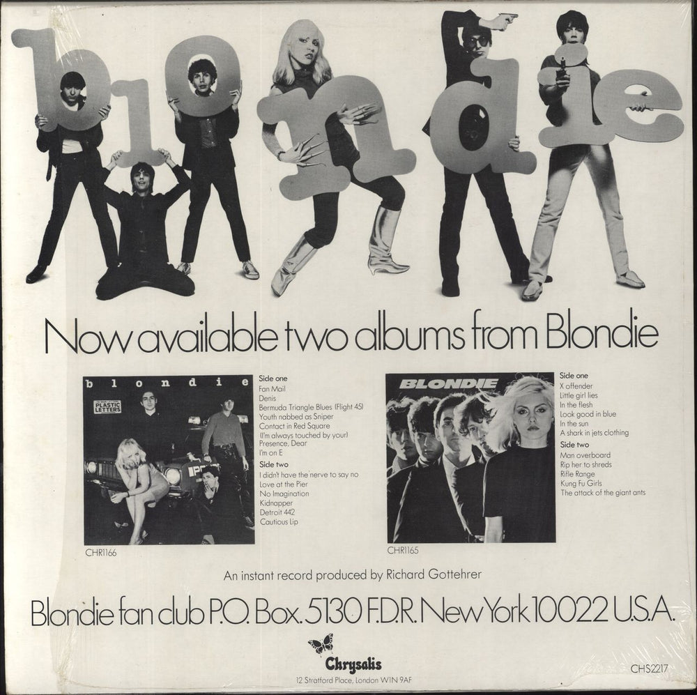 Blondie I'm Always Touched By Your Presence Dear - Shrink UK 12" vinyl single (12 inch record / Maxi-single)