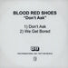 Blood Red Shoes Don't Ask UK Promo CD-R acetate CD-R