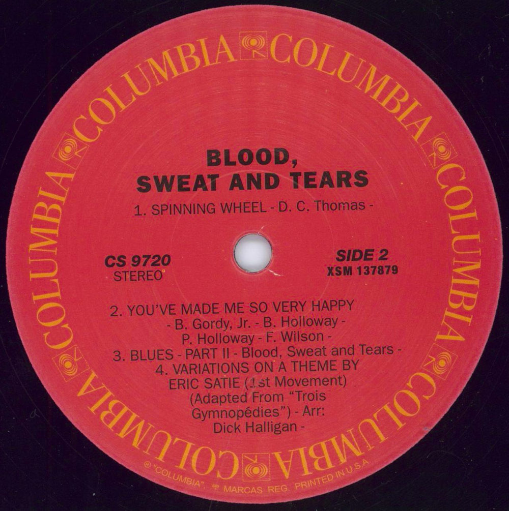 Blood Sweat & Tears Blood, Sweat And Tears UK vinyl LP album (LP record)