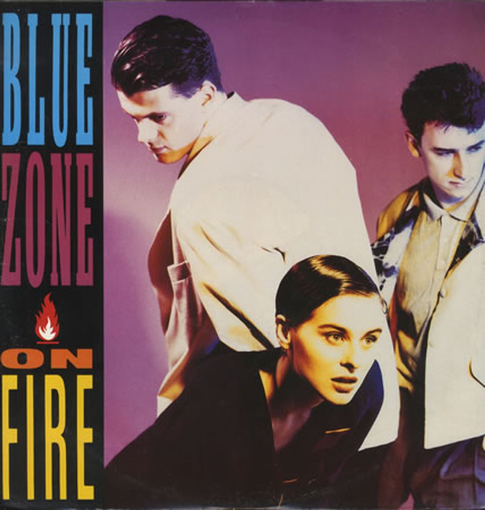 Blue Zone On Fire UK 12" vinyl single (12 inch record / Maxi-single) RHT116