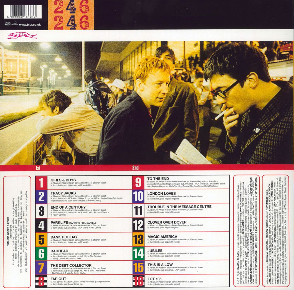 Blur Parklife - 180gm Vinyl UK 2-LP vinyl record set (Double LP Album) 5099962484213