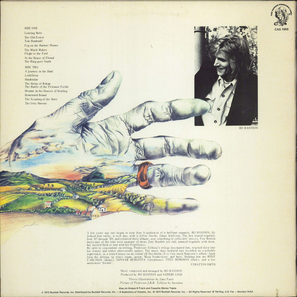 Bo Hansson Lord Of The Rings US vinyl LP album (LP record)