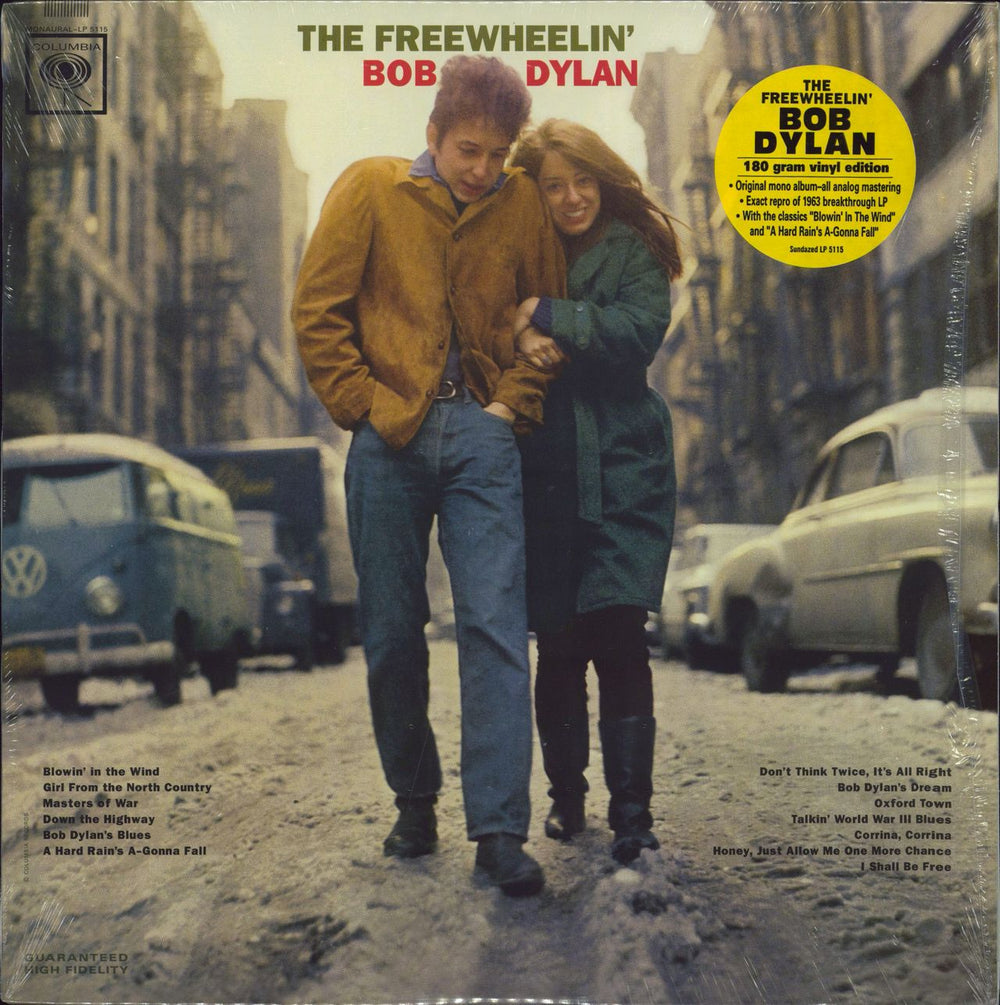 Bob Dylan The Freewheelin' Bob Dylan - 180gm Vinyl  + Shrink US vinyl LP album (LP record) LP5115