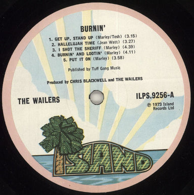 Bob Marley & The Wailers Burnin' - 1st + Inner UK vinyl LP album (LP record) BMLLPBU300116