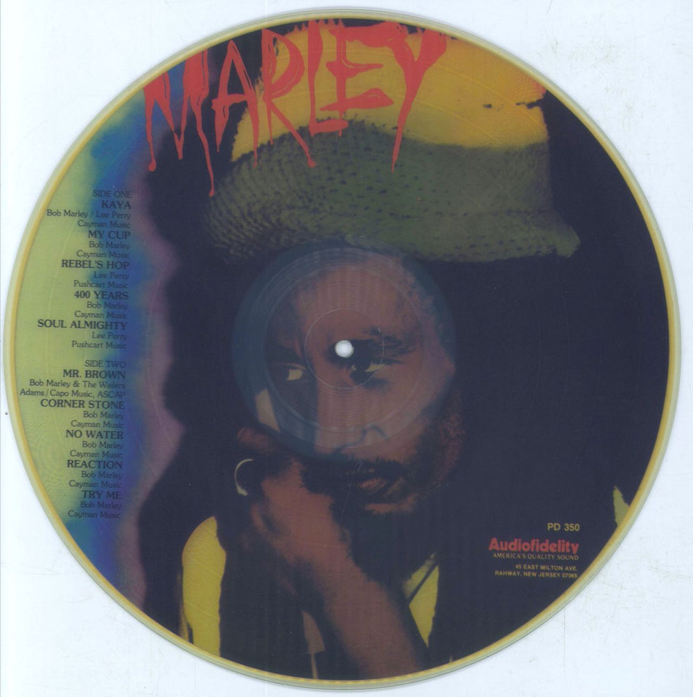 Bob Marley & The Wailers Marley US picture disc LP (vinyl picture disc album)