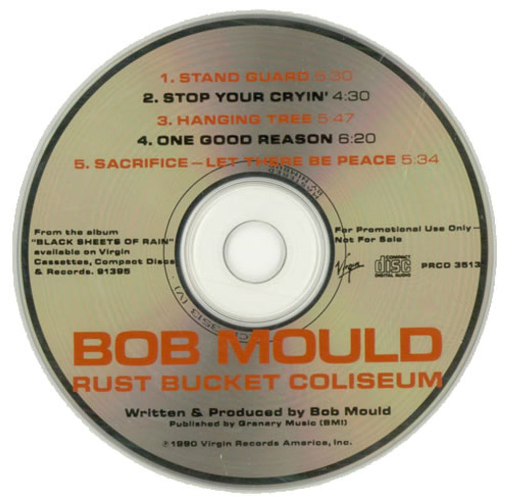 Bob Mould Rust Bucket Coliseum US Promo CD single (CD5 / 5") PRCD3513