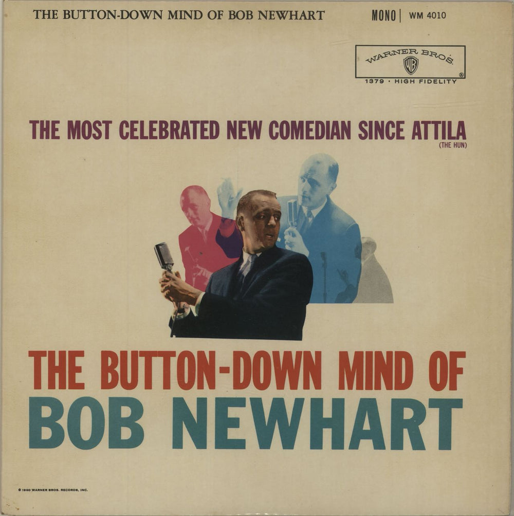 Bob Newhart The Button-Down Mind Of Bob Newhart - 1st UK vinyl LP album (LP record) WM4010