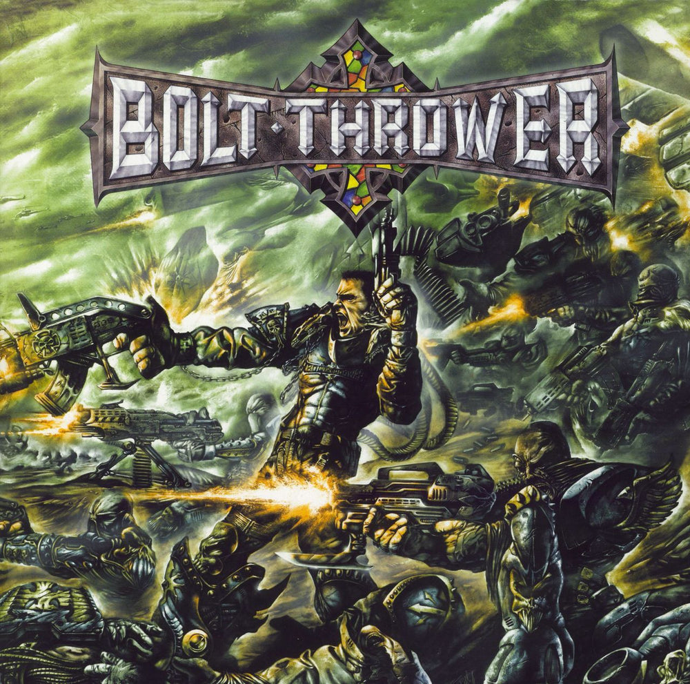 Bolt Thrower Honour Valour Pride - Clear Light Green Smoke Vinyl + Poster UK 2-LP vinyl record set (Double LP Album) 3984-14386-1