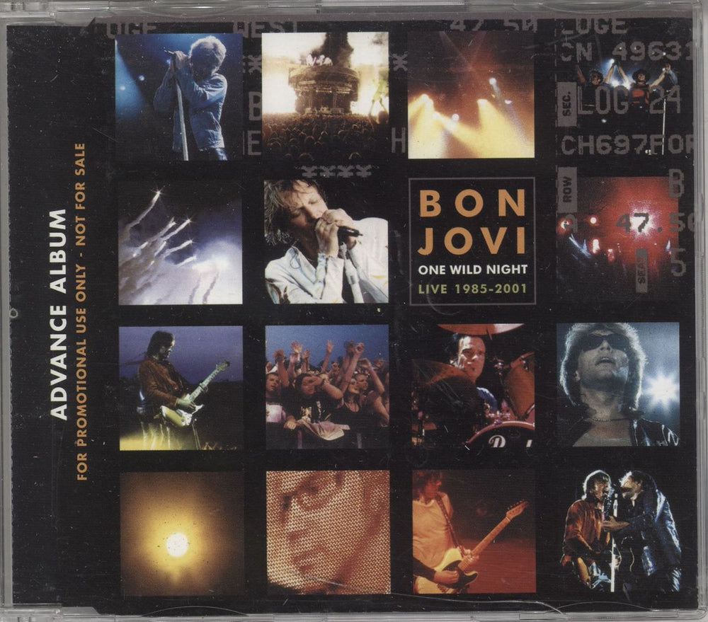 Bon Jovi One Wild Night UK Promo CD album (CDLP) BJADVCD2