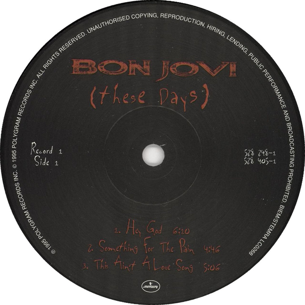 Bon Jovi These Days - Ex UK 2-LP vinyl record set (Double LP Album) BON2LTH684212