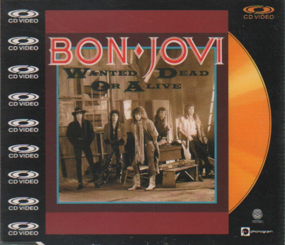 Bon Jovi Wanted Dead Or Alive - C.D.Video UK CD single (CD5 / 5") 0800522