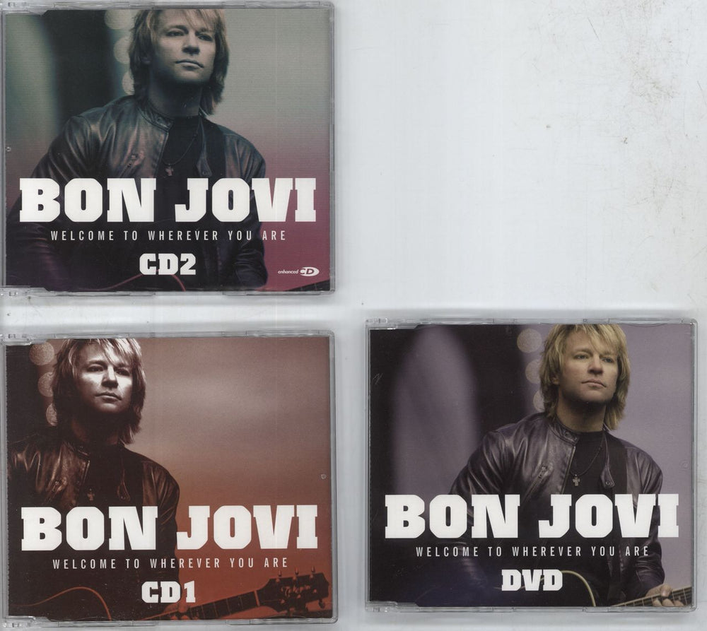 Bon Jovi Welcome To Wherever You Are UK 3-disc CD/DVD Set 9879525/526/529