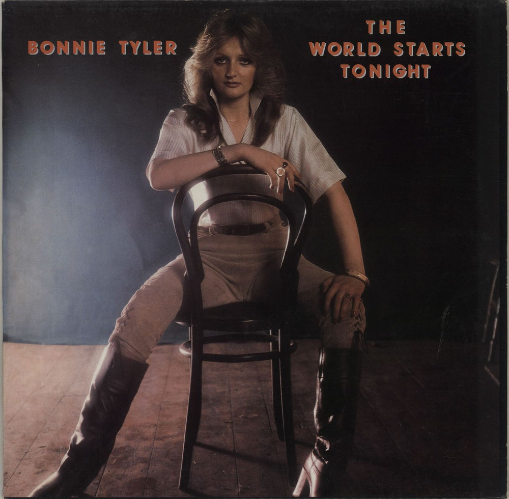 Bonnie Tyler The World Starts Tonight US vinyl LP album (LP record) PV41140