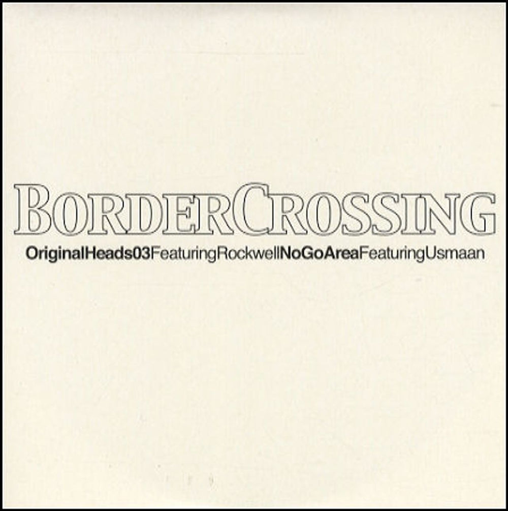 Border Crossing Original Heads 03 UK Promo CD single (CD5 / 5") RGRCD4