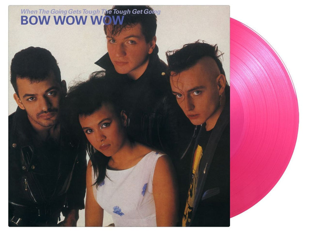 Bow Wow Wow When The Going Gets Tough The Tough Get Going - Pink Vinyl UK vinyl LP album (LP record) MOVLP2974