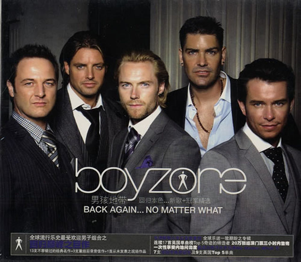 Boyzone Back Again...No Matter What Chinese CD album (CDLP) GE0201C