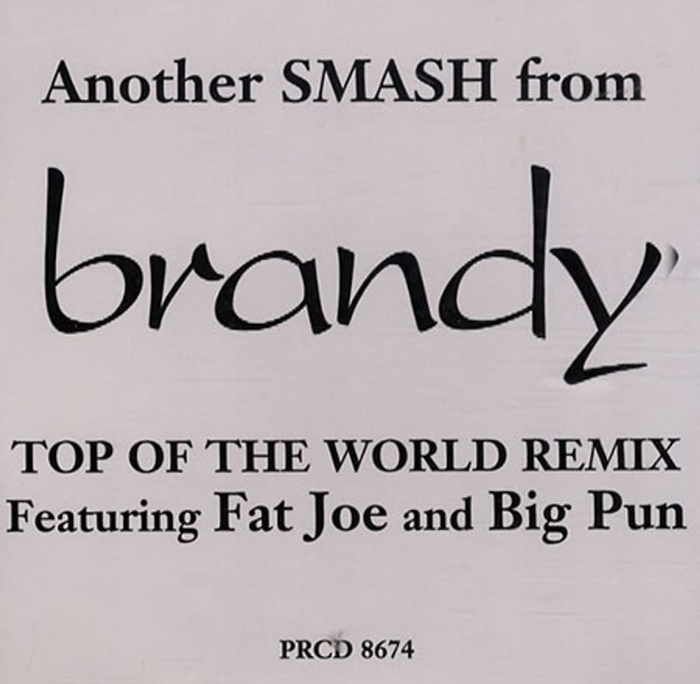 Brandy Top Of The World Remix US Promo CD single (CD5 / 5") PRCD8674