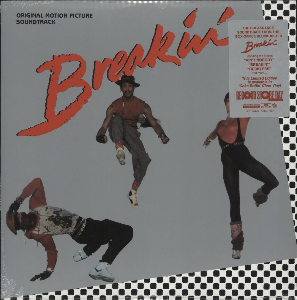 Breakdance (movie) Breakin' - RSD 2022 - Coke Bottle Clear Vinyl - Sealed US vinyl LP album (LP record) GET54110-LP