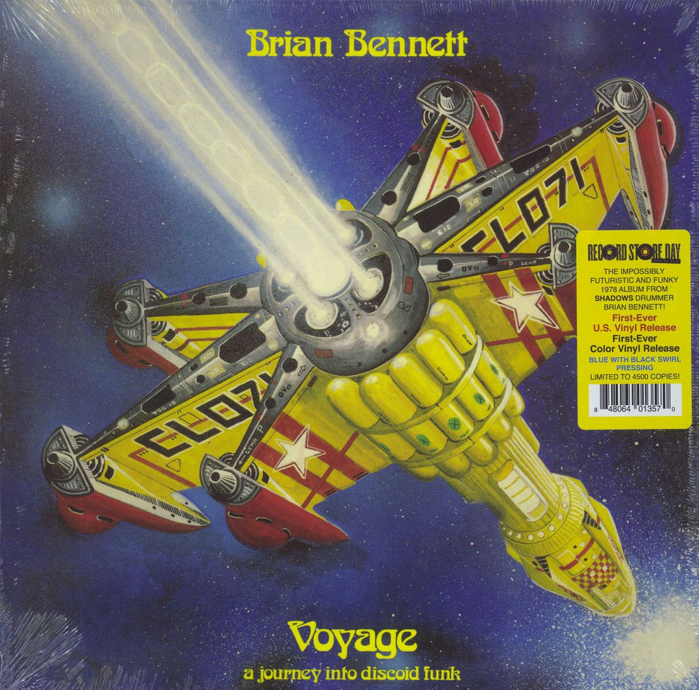 Brian Bennett Voyage (A Journey Into Discoid Funk) - Blue/Black Vinyl - Sealed US vinyl LP album (LP record) RGM-1357